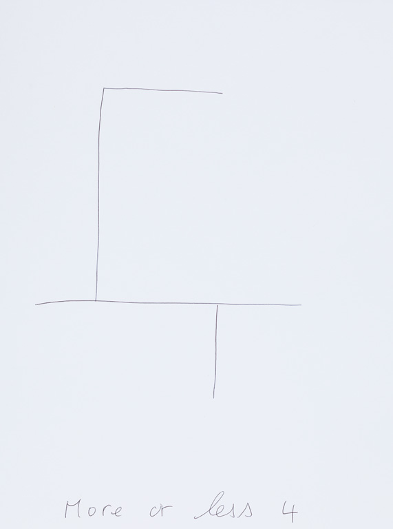 Claude Closky, ‘More or Less 4 (i),’ 2015, black ballpoint pen on paper, 40 x 30 cm.